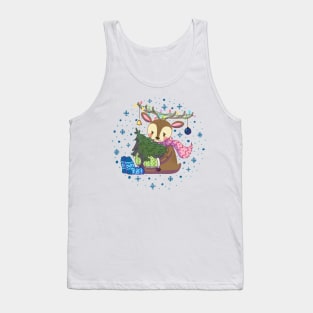 Charlie the reindeer with a pine Tank Top